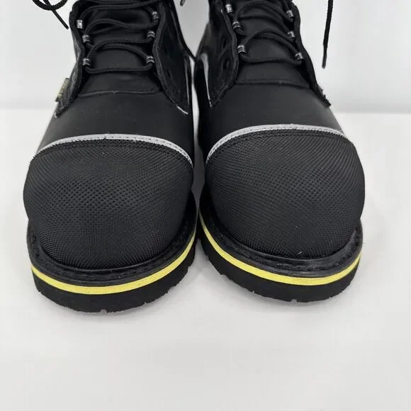 Red Wing 4495 Goretex 12 Black Leather Work Safety Toe‎ Boots Men's 7.5 E2 Wide
